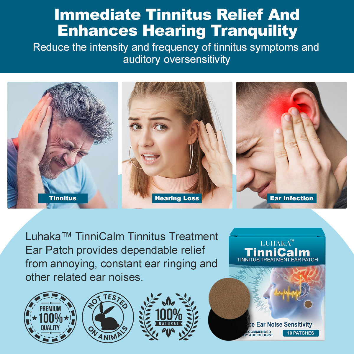 LUHAKA™ TinniCalm - Tinnitus Treatment Ear Patch 😄 2